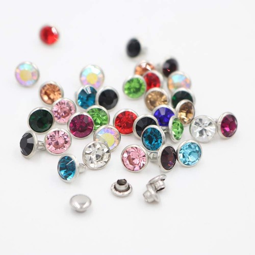 100 set 6mm strass - 100, cristallo