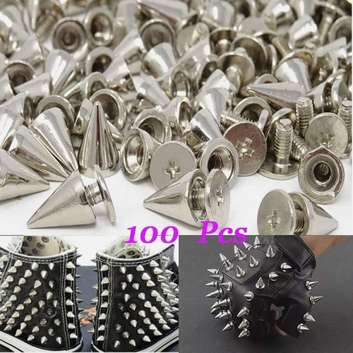 100pz punk cono - metallo, punte