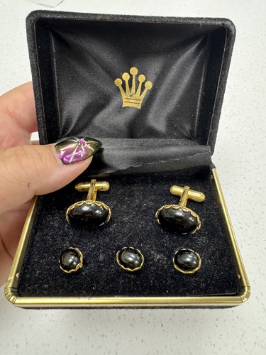 Set gemelli ovali vintage 3 - gemelli, e