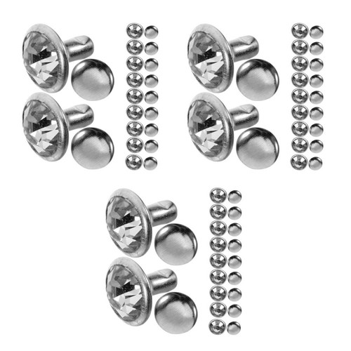Rivetti strass argento fai - , da